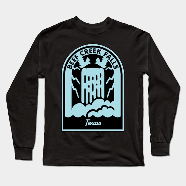 Beef Creek Falls Texas Long Sleeve T-Shirt by HalpinDesign